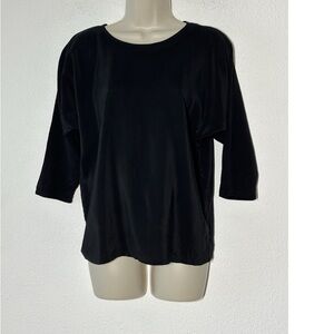 Classic Black Long Sleeve Women's Top